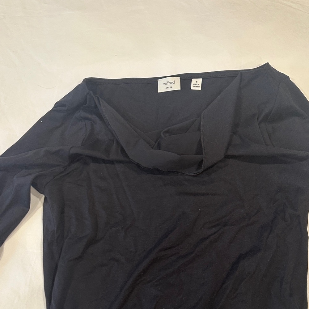 Wilfred Classic Black Long Sleeve Blouse - Picture 5 of 6